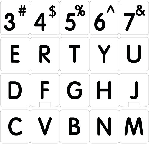 Etiqueta Letras Mayúsculas Grandes Inglés US Mac miniatura 1
