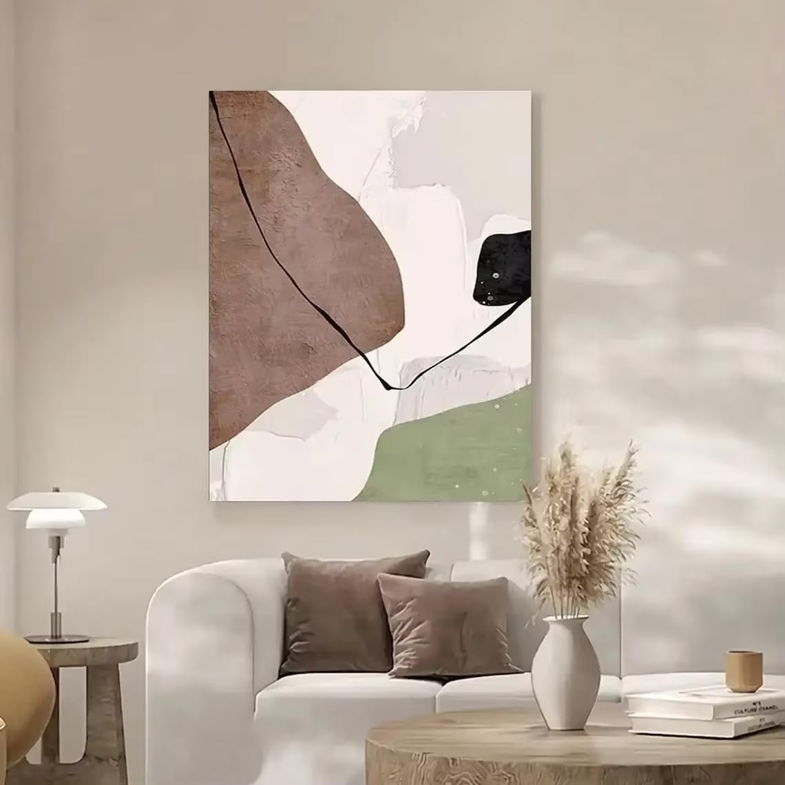 awtrhfc Modern Abstract Art Neutral Poster Wall Art Print Poster Decorative Mural Home Decor(70x100cm(28x39in)/No frame)