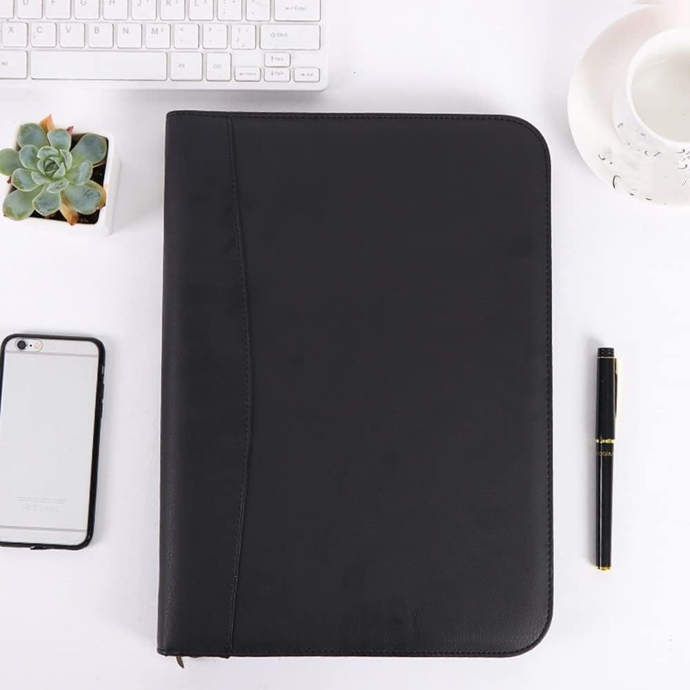 Segregator do portfolio Organizer do portfolio A4, teczka konferencyjna na suwak, teczka na dokumenty biznesowe, torba na dokumenty biznesowe na suwak(Black)
