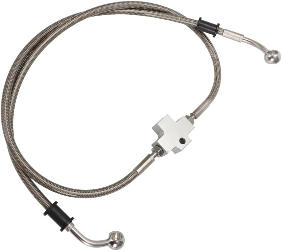 AUTOVIC Front Braided Brake Hose Line Compatible with Arctic Cat ATV Replace for 3313-750