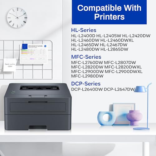 Image of TN830XL Toner Compatible TN-830XL TN830XL TN830 XL Black High Yield Toner Cartridge Replacement for Brother TN830XL DCP-L2640DW HL-L2405W HL-L2400D MFC-L2820DW HL-L2480DW Toner Printer (2 Pack)