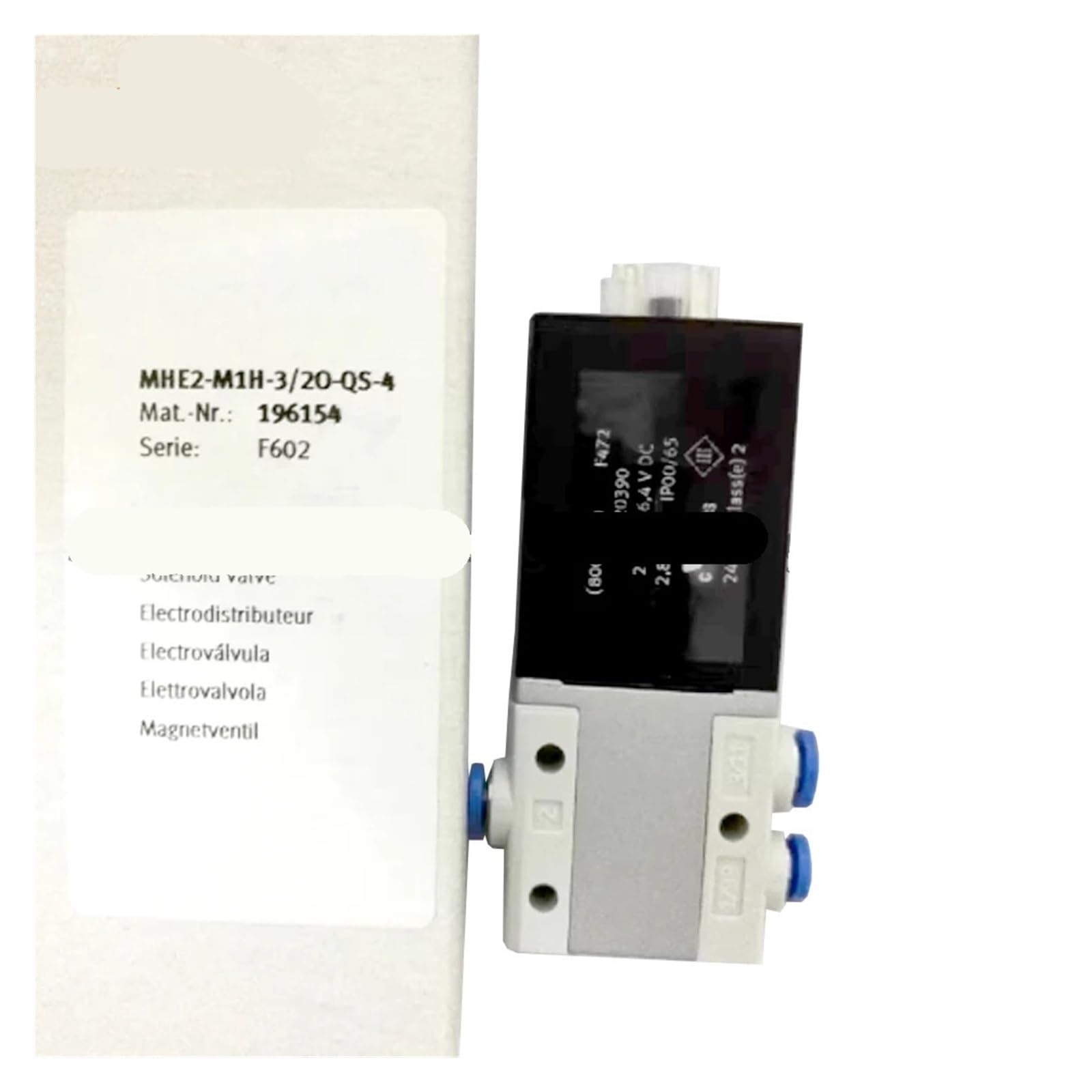 Électrovanne MHE2-M1H-3/2O-QS-4 distributeur pneumatique 3/2 voies 196154