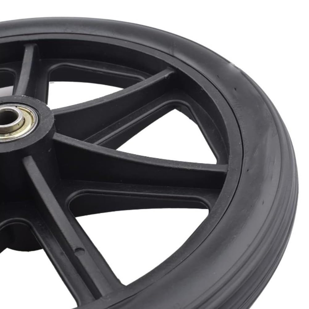 Ruedas de repuesto para silla de ruedas, ruedas delanteras de repuesto de 8 x 1 pulgada, ruedas de repuesto antideslizantes, accesorio universal para ruedas de repuesto para silla de ruedas manual