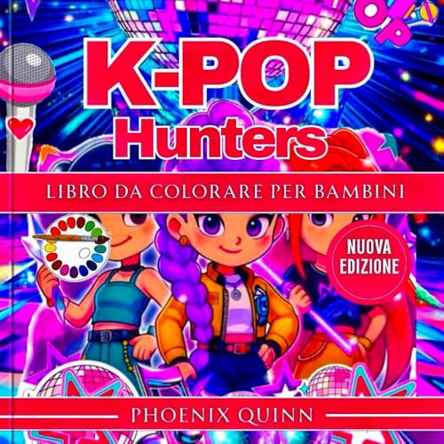 K-POP HUNTERS LIBRO DA COLORARE PER BAMBINI