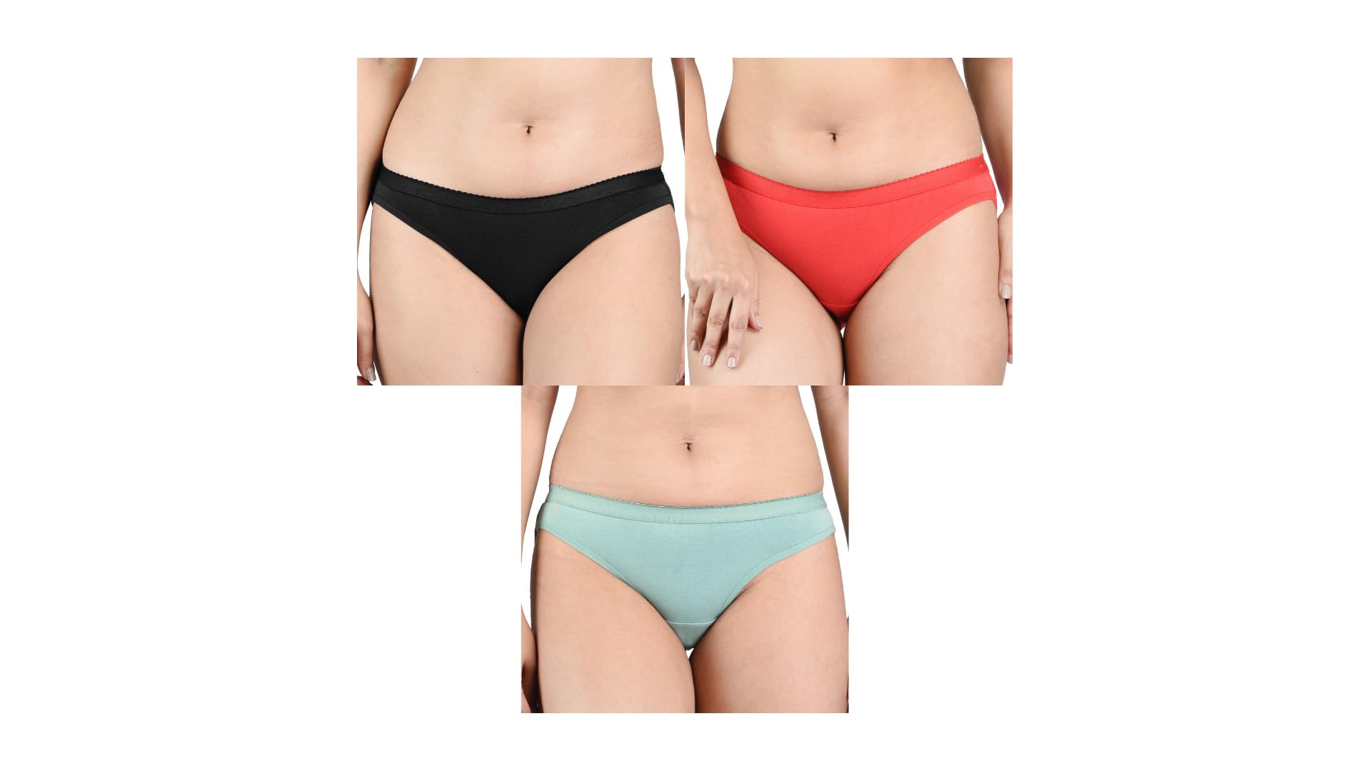 ginash Cotton Elastane Women's Bikini Pantie (Pack of 3)-picture-35
