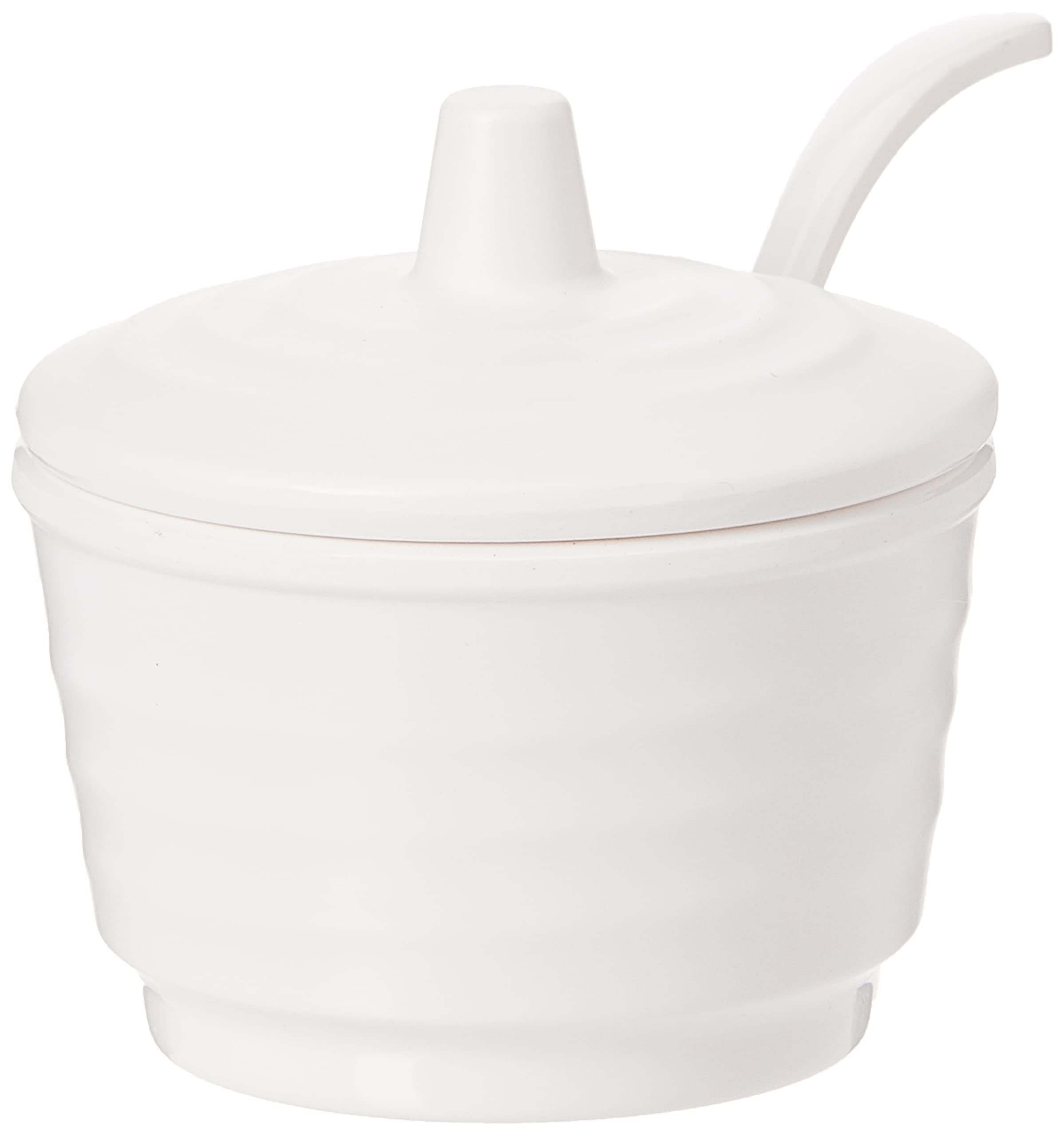 Servewell Melamine Horeca White Brio Bowl With Lid 7X4.5Cm