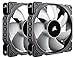 Corsair ML120 PC-Gehäuselüfter (120 mm, mit Premium Magnetschwebetechnik, Dual Pack) Schwarz