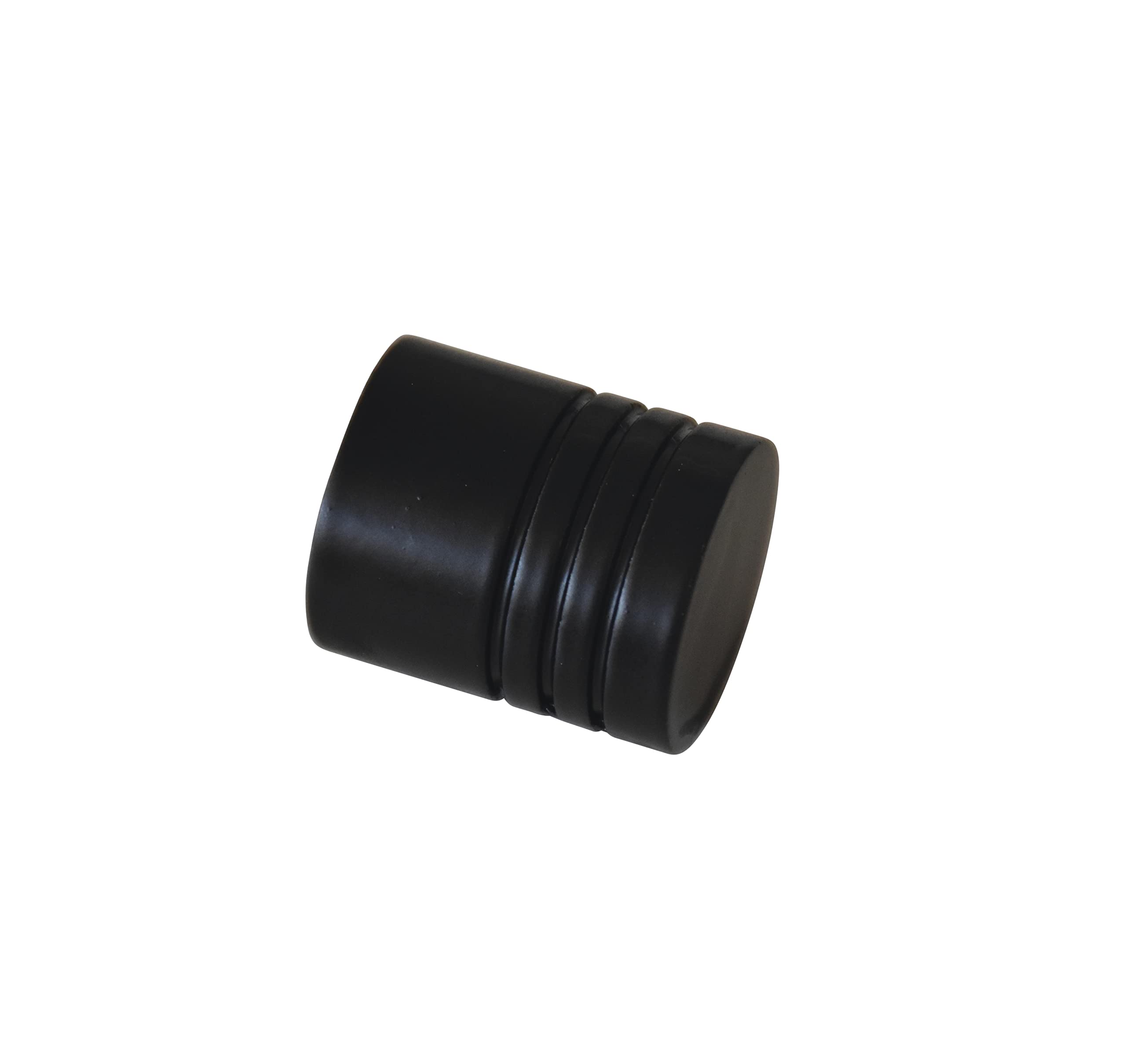 Gardinia Matte Black 2 X Chicago Series Metal End Pins For Curtain Pole End Caps Matt Black Diameter 20Mm