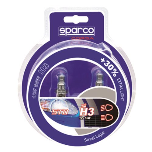 SPC SPCB0002 Lámparas para Faros H3 PK22S Clear, 12 V 55 W