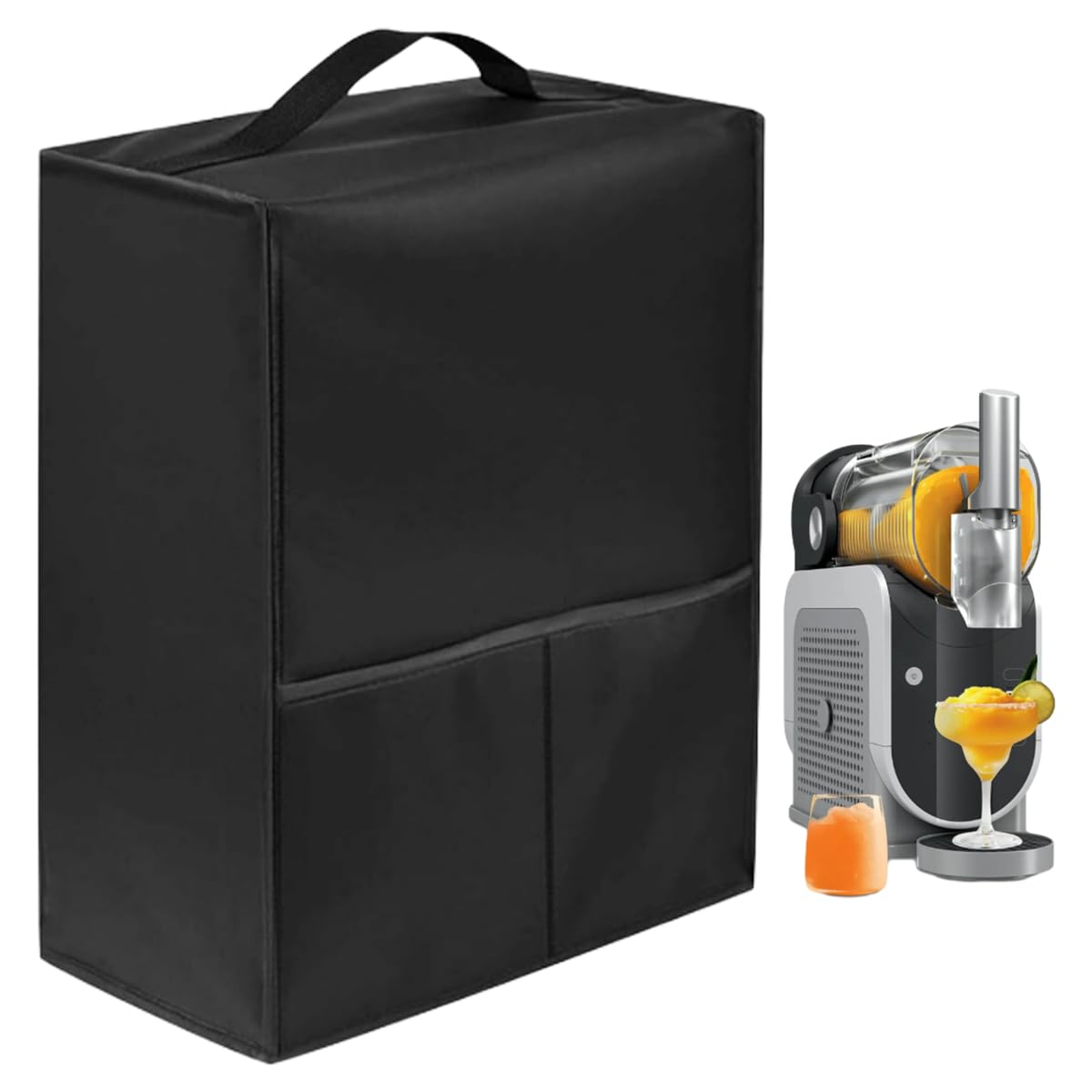Housse pour Ninja SLUSHi Machine à Boissons Glacées, Couvercle de Machine à Slushie, Imperméable Et Anti-Poussière, pour Machine Ninja SLUSHi FS301EU et KLAMER Slush Machine(48 x 20 x 43 cm)