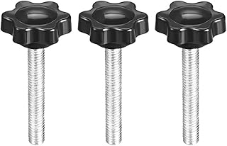 Tool parts Clamping Handle Screw Knobs Star Knob M6 x 40mm Male Thread 3pcs