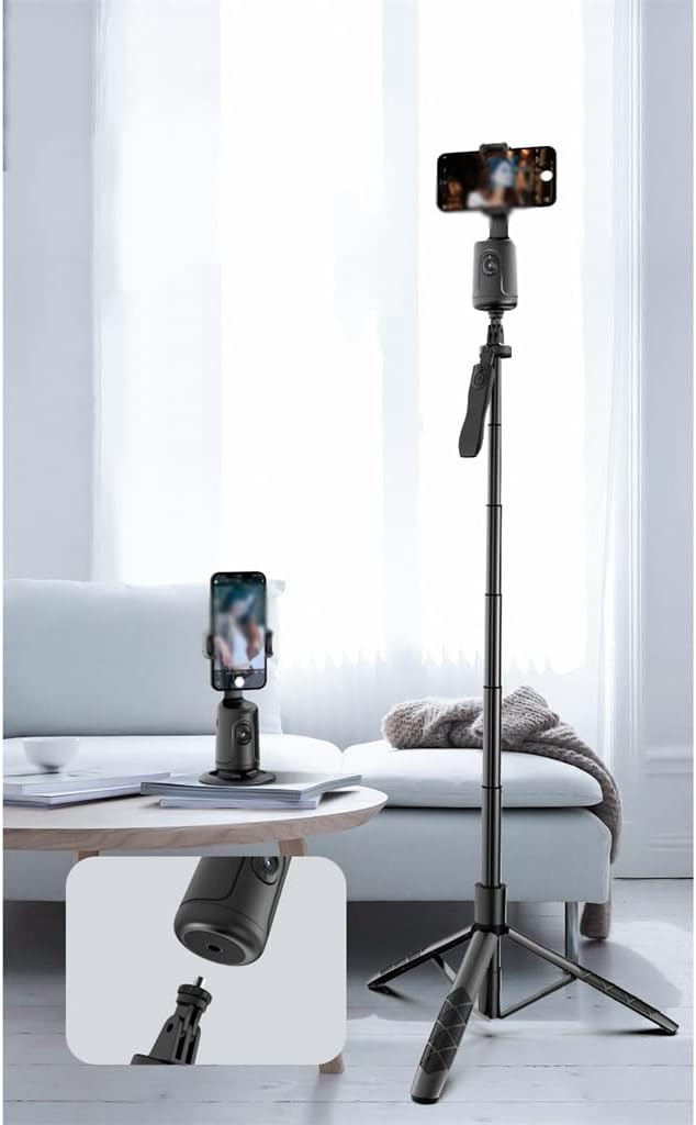 Smart Gimbal 360° Auto Face Tracking Gimbal Rotation Phone Holder for Smartphone Video Vlog Live Stabilizer