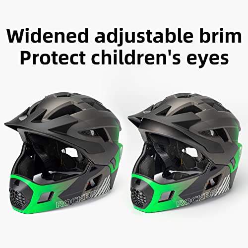 ROCKBROS Kids Full Face Bike Helmet Adjustable Detachable Protection - image 7