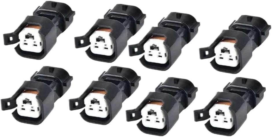 Fuel Injector Adapter Connector 8pcs Fit For USCAR EV1 To EV6 EV14 LS1 LS2 LS3