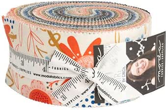 Quaint Cottage Fabric Jelly Roll - 40 Pre-Cut 2.5-inch Strips By Moda Fabrics