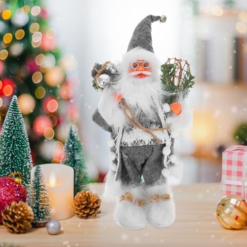Figurine de Père Noël à poser pour décoration festive de table - 5