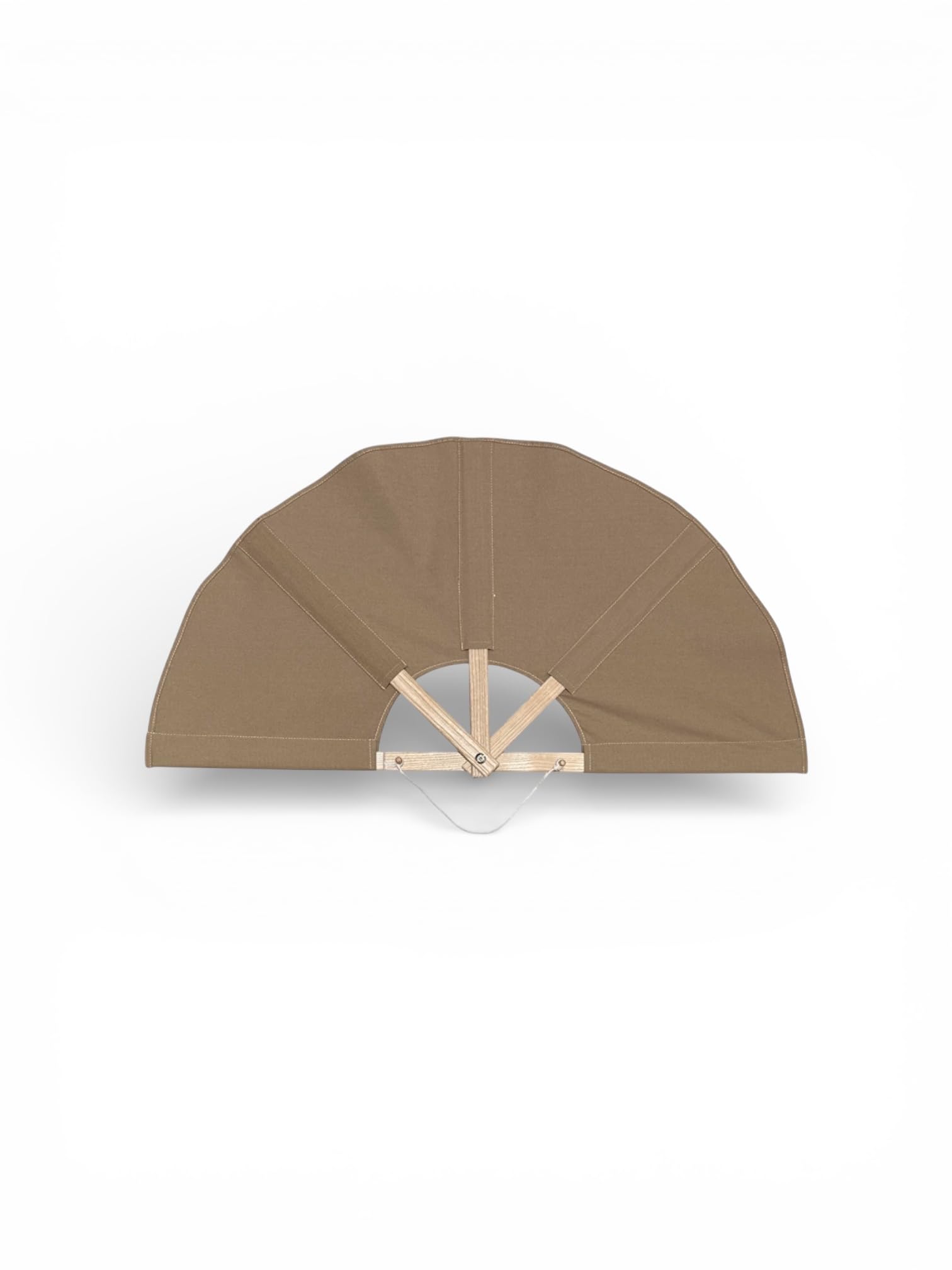 Sauna Fächer – Großer Saunafächer 80 cm – Handgemachter Aufgussfächer zur Wärmeverteilung – aus Eschenholz & Baumwolle (Sand)