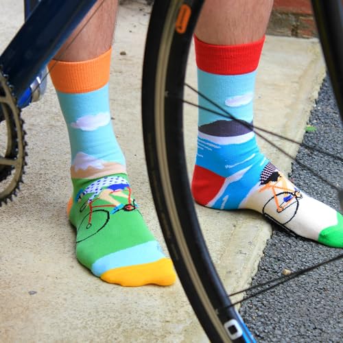 On Your Bike 6 Oddsocks for Men US 7-12 UK 6-11 EUR 39-464