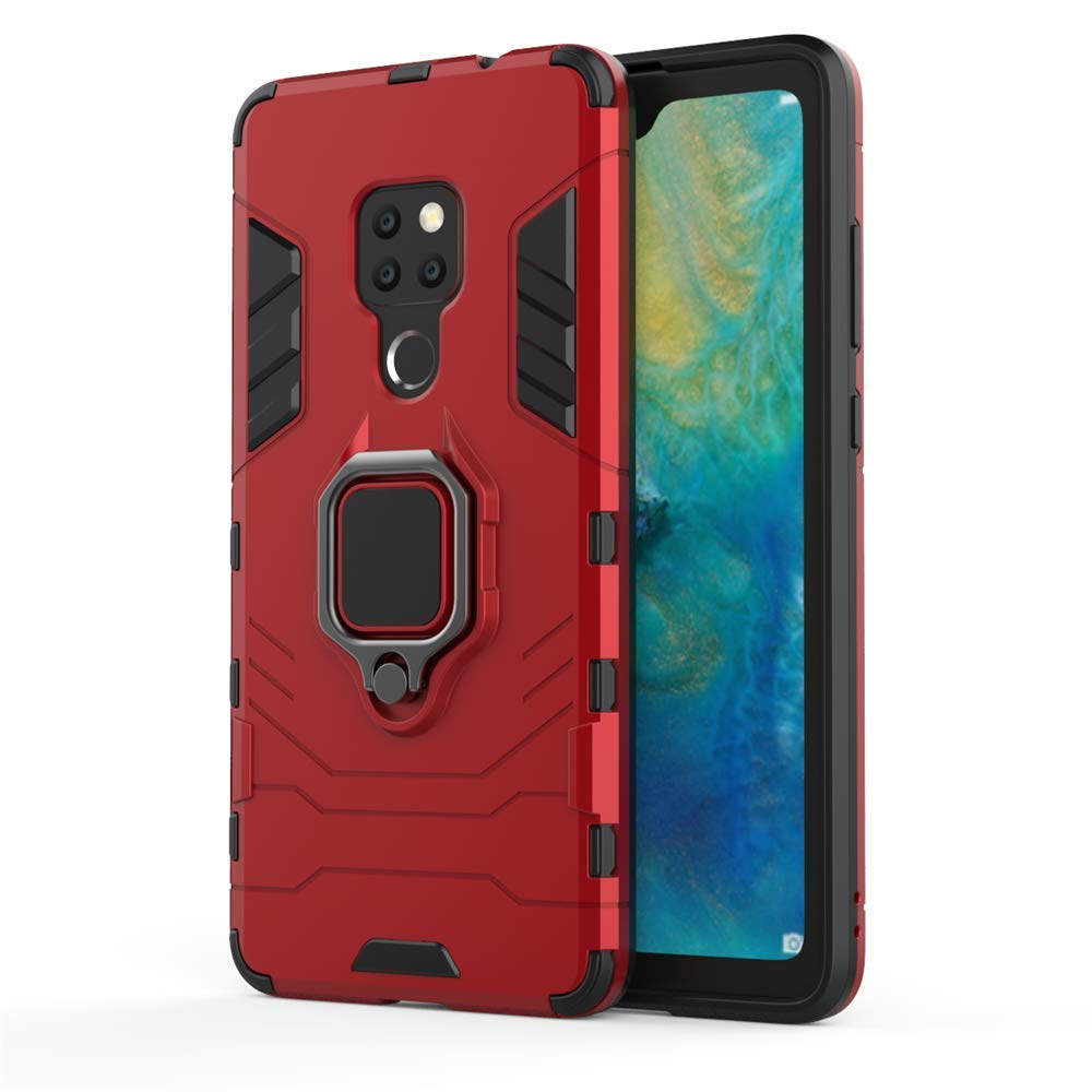 CHcase Huawei P40 Pro Funda, Anillo Metálico Sujeción Soporte Antichoque Rígido Caja (Funciona con el Montaje de Coche Magnético) Doble Capa Sólido Case Carcasa para Huawei P40 Pro -Black Plus Gray — view 76