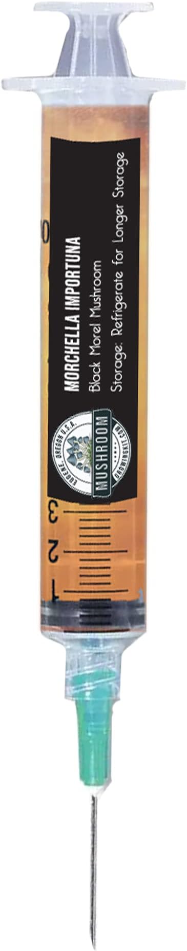 Morel Mushroom Spores - 10cc Mushroom Liquid Culture Syringe for Growing Morel Mushrooms