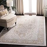 SAFAVIEH Isabella Collection Area Rug - 5'3' x 7'6', Cream & Beige, Oriental Design, Non-Shedding & Easy Care, Ideal for High Traffic Areas in Living Room, Bedroom (ISA936A)