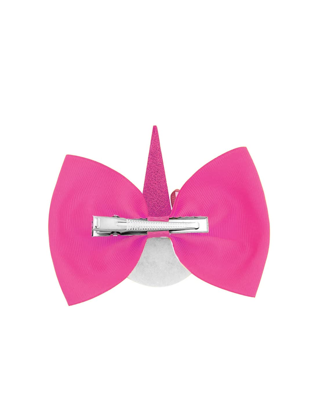 Combo Bow Hair Band & Unicorn Hair Clips, Stylish Set