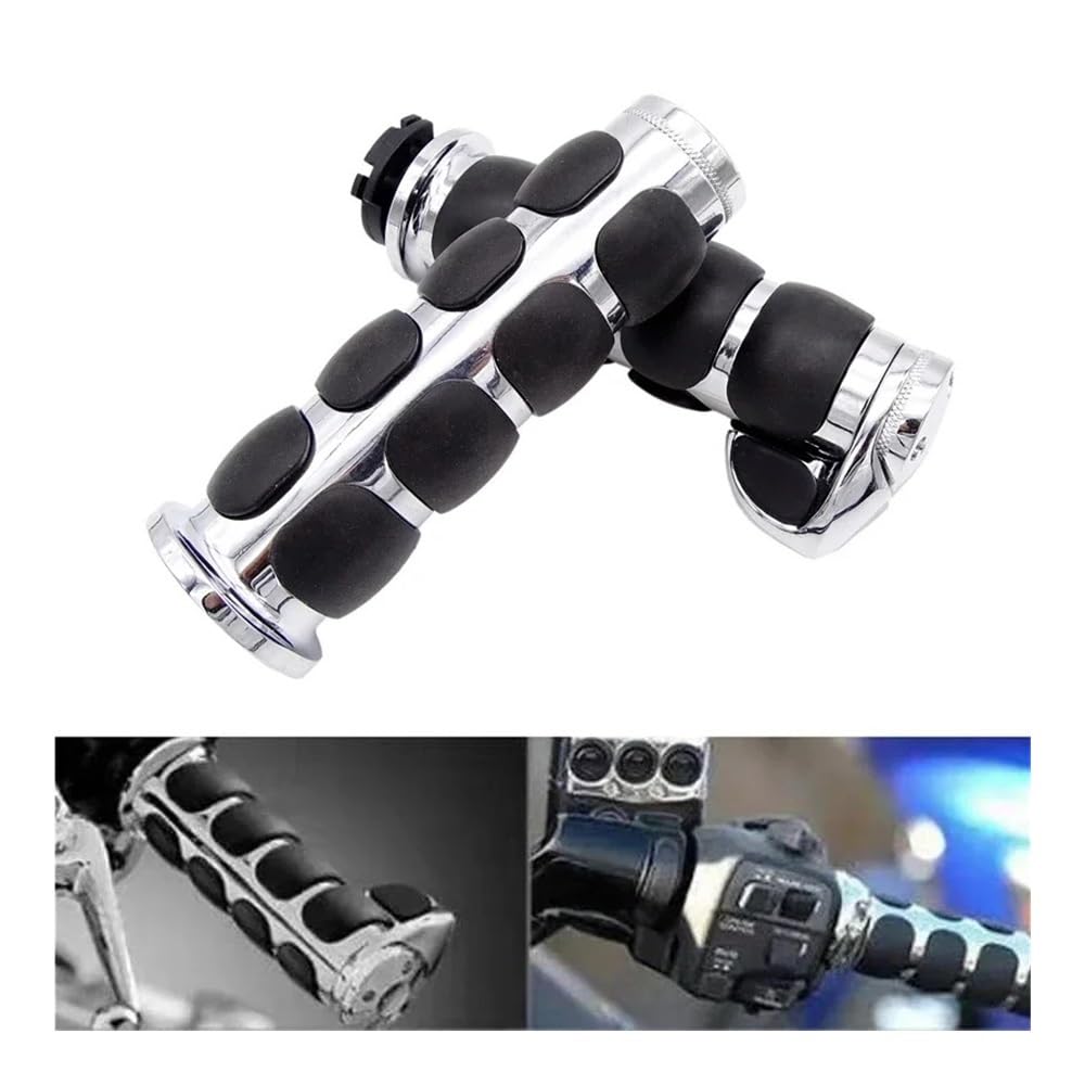 Maniglia Manopole Manubrio Manopole In Gomma Di Alluminio Per Manubrio Universale Da 25 Mm Per Moto 2 Pezzi Per Softail Touring Street Glide