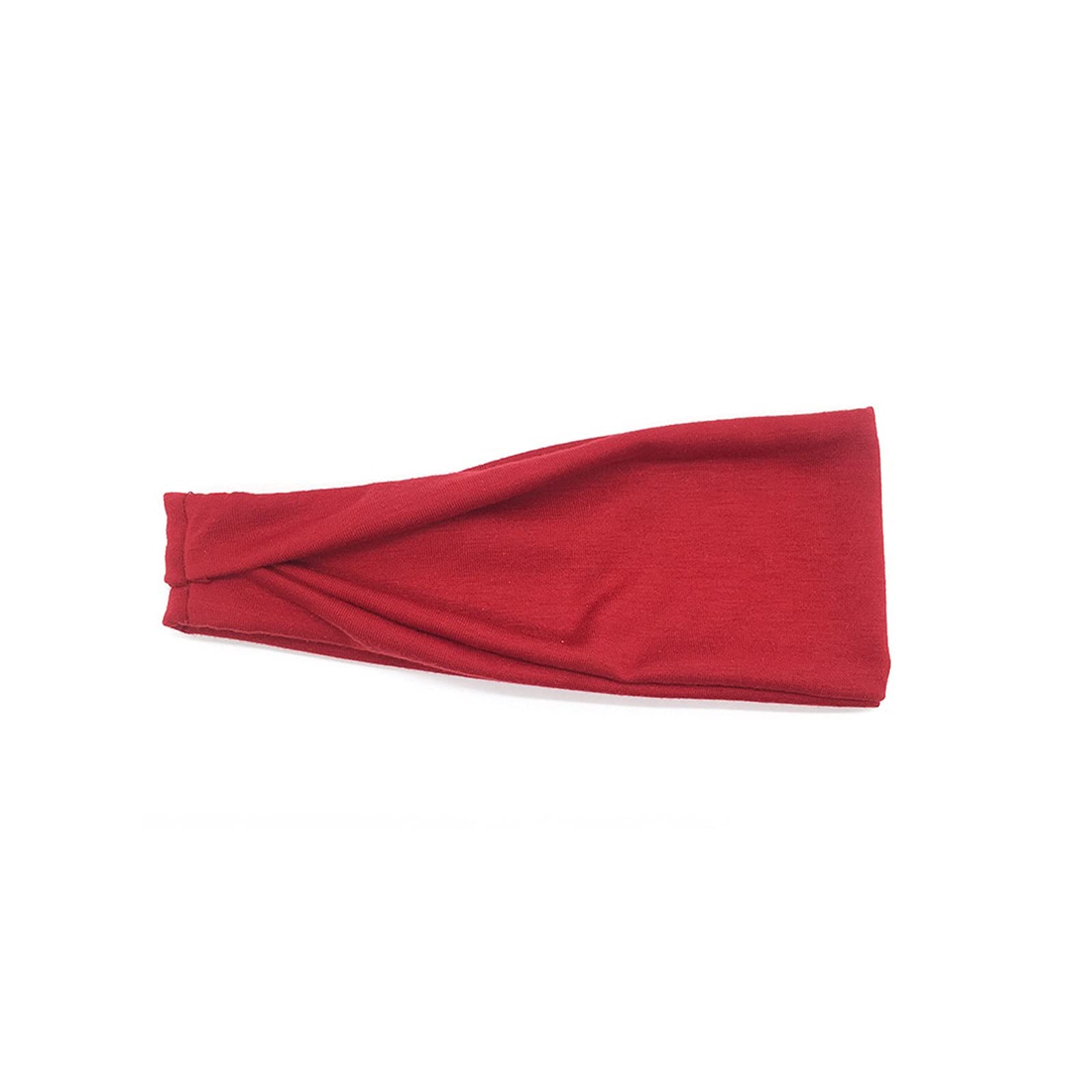 ZOIKOM Hairband, Women Headband， Solid Color Twist Cotton Wide Turban Twisted Knotted Headwrap， Girls Hairband Hair Accessories Scrunchies (Color : Dark blue)