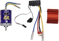 Keenso 540 Brushed Motor Hűtőbordával és 45A ESC Készlet - 1/10 RC Távirányítós Autó Motor Szett Crawler Terepjáróhoz - Narancssárga 9