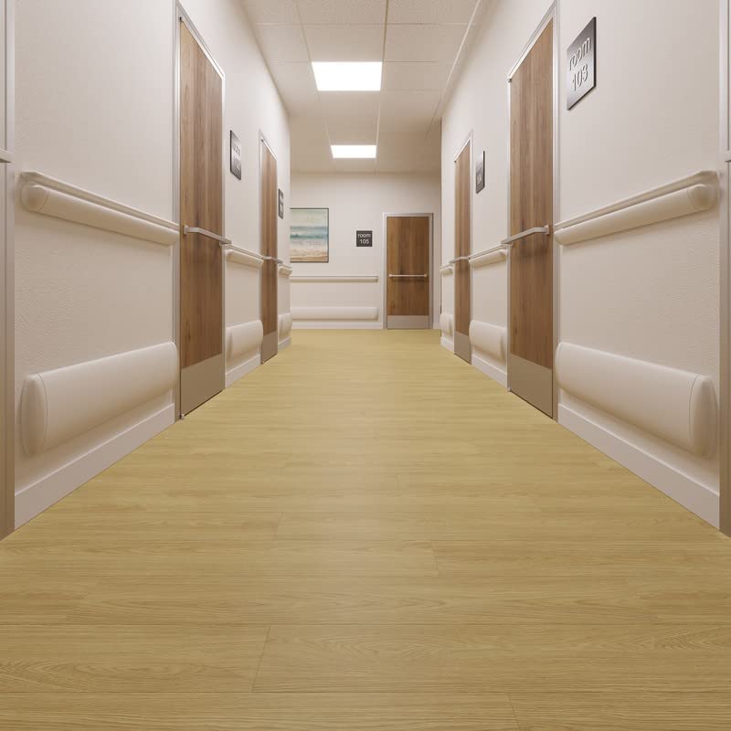 Miniatura 33 de Lucida Surfaces Azulejos de vinilo de lujo Piso adhesivo para instalación de bricolaje 10 tablones de aspecto de madera GlueCore Pro Chino