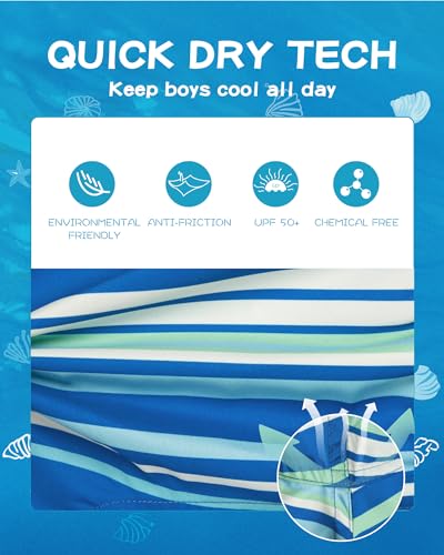 Image of SURF CUZ Boys Swim Trunks Toddler Swim Shorts UPF 50+ Bathing Suit for Boy Swimsuit Quick Dry Mesh Beach Boardshorts Swimwear
