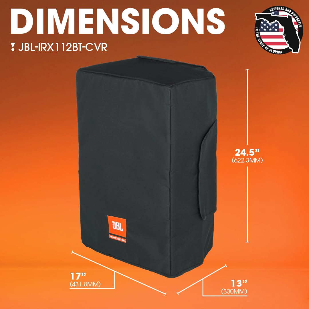 JBL Bags Speaker Slipcover Designed for JBL IRX112BT Powered 12-Inch Portable PA Loudspeaker with Bluetooth; (JBLIRX112BTCVR)