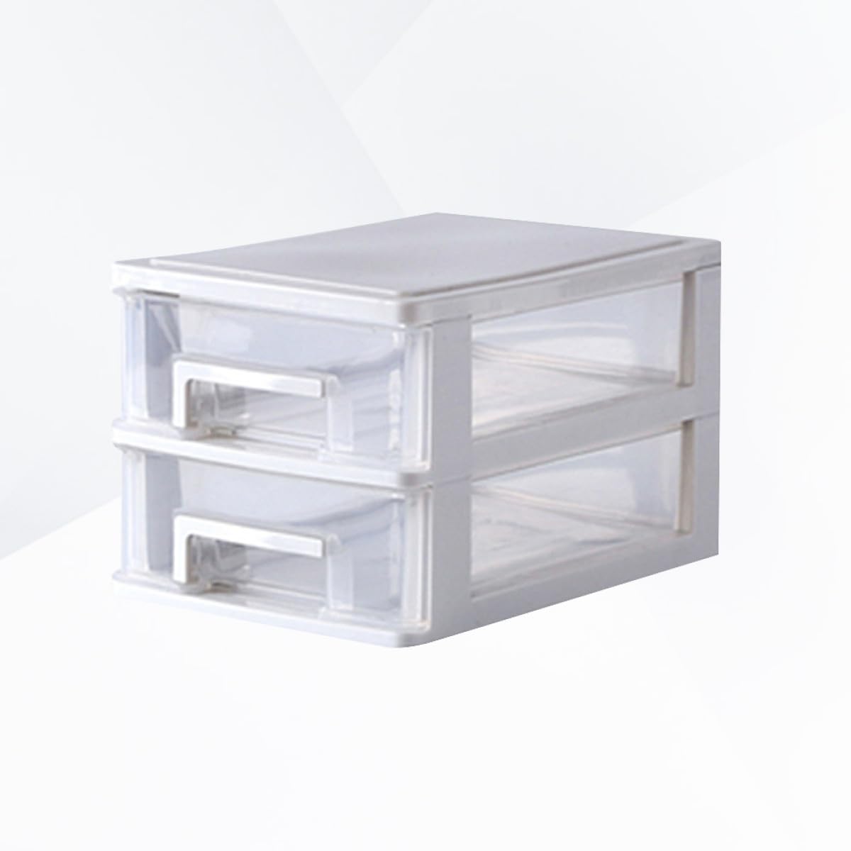 Transparente Kunststoff aufbewahrungsbox Lagigem Schubladenschrank Mittlere Multifunktional Tragbar als Schreibtisch organizer für Büro Wohnzimmer und Bad