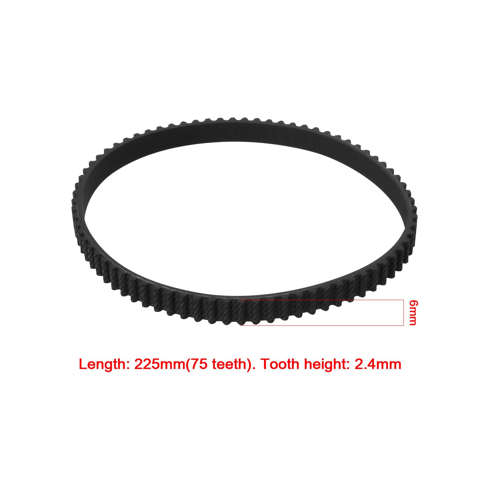 Correa de Distribución Sin Fin HTD 225-3M-6 75T 225x6mm Goma