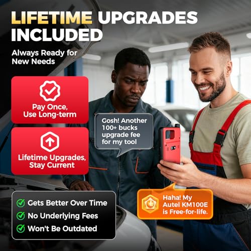 Autel Scanner KM100E OBD2 Tool: 2026 Lite Version of IM508 Pro, IM608 Pro 2 IM608S II, V200 Wireless BT Connect, Auto Scan 2.0, Android 9.0, 10X Faster Hardware, Full Functions, Support 150-200 Brands - Image 6