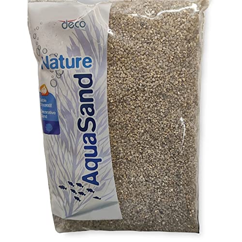 animallparadise - Sol décoratif 1.5-2.5 mm Naturel Quartz Moyen AquaSand 1kg pour Aquarium