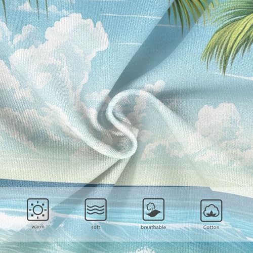 Toddler Girl Briefs, Beach Palm Trees Girls Underwear Cotton, 2T–8 Years3