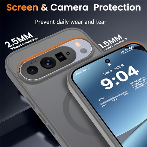 Image of WRJ Magnetic Case for Google Pixel 10 /10 Pro 6.3-Inch, Grey