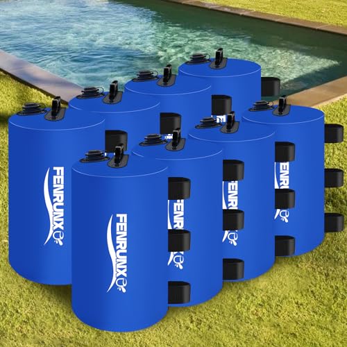 Image of Canopy Water Weight Bag,176 LBS Gazebo Tent Water Weights Set of 8 Leg Weights for Carport, Pop Up Canopy,Tent,Gazebo,Blue