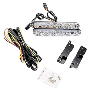 Automaze 2 IN 1 Car DRL 6 LED With Turn Indicator Function Daytime Running Lights(2pc, 12V DC)