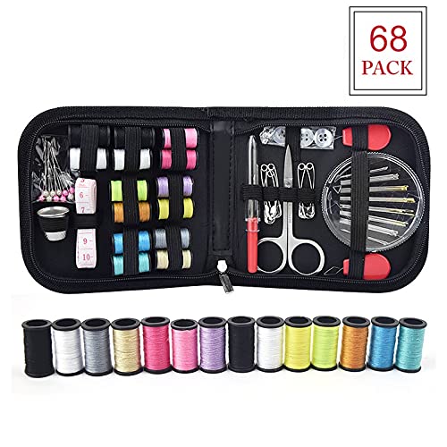 Accessoires de couture et broderie en coffret cadeau de 68 pièces