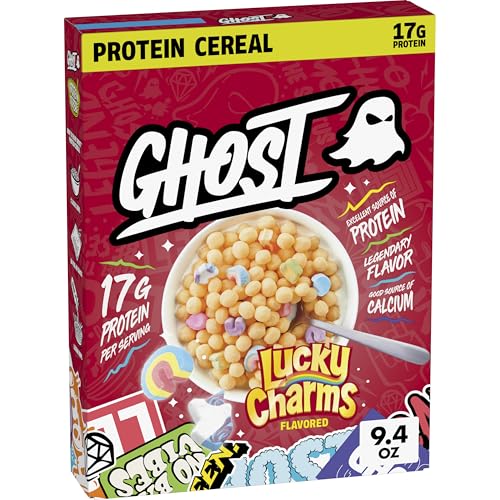 GHOST PROTEIN CEREAL LUCKY CHARMS Flavor 17G Protein 9.4 oz