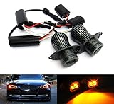 2 (ein Paar) LED-Angel-Eyes-Lampen, Standlichtringlampen, Halo-Ring-Scheinwerfer-Glühlampen.