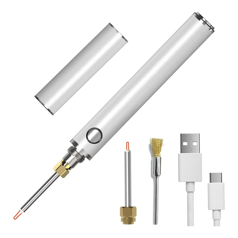 Ctrlzs Usb Dual-Heating Thread Burnerone-Touch Melt & 2 Interchangeable Tips, Rechargeable Cordless Thread Zapper For String
