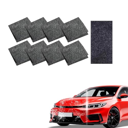 EHIOG 8 Piezas Paño Nano Sparkle para Quita Arañazos Coche Paño Reparador Arañazos Coche y Acabado Pulido,Adecuado Superficies del automóvil