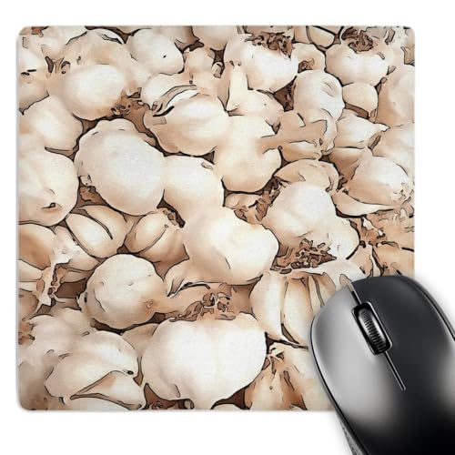 3dRose Taiche - Arylic Painting - Garlic - Bulbs of Garlic Acrylic Art - Mouse Pads (mp_355327_1)
