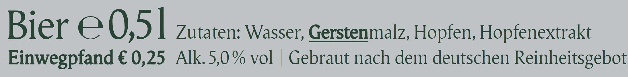 Brinkhoff's No.1, EINWEG 24x0,50 L Dose