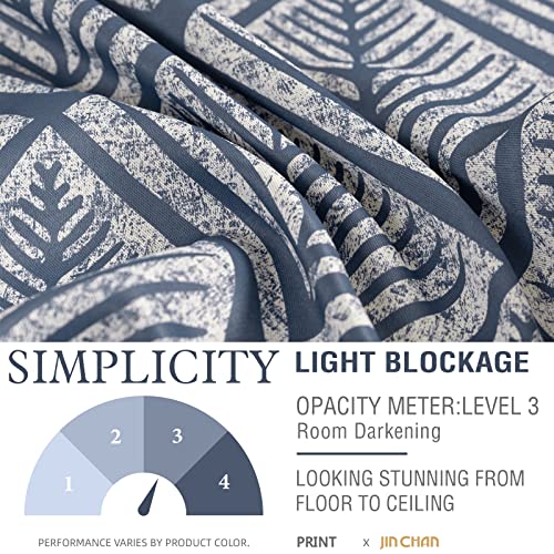 jinchan-Tie-Up-Valance-Curtain-Geometric-Valance-for-Kitchen-Living-Room-Ferns-Leaf-Print-Blackout-Window-Valance-Adjustable-Thermal-Insulated-Tie-up-Valance-18-Inch-Rod-Pocket-1-Panel-Blue-on-Beige jinchan Tie Up Valance Curtain Geometric Valance for Kitchen Living Room Ferns Leaf Print Blackout Window Valance Adjustable Thermal Insulated Tie up Valance 18 Inch Rod Pocket 1 Panel Blue on Beige