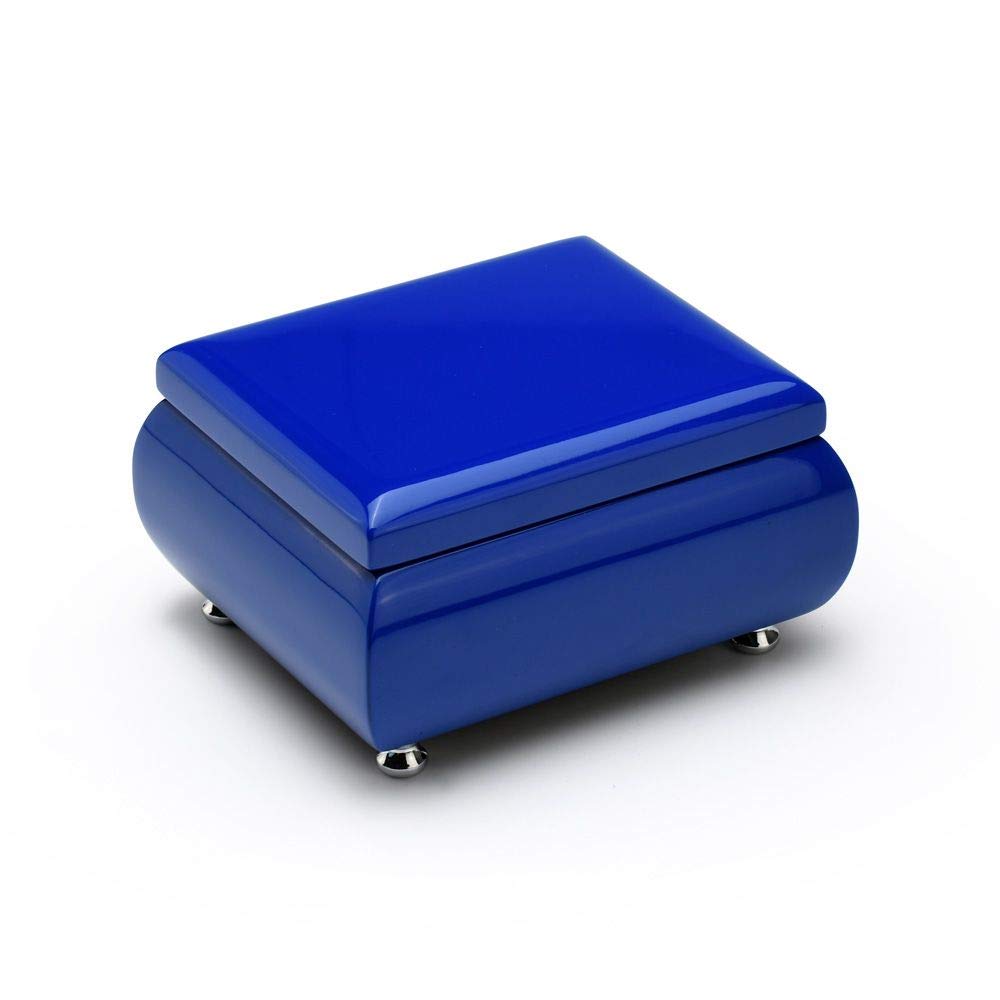 Amazon.co.jp: 高光沢ネイビーブルー 18音符 オルゴール ジュエリー