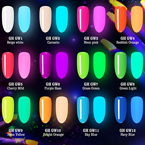 glow in the dark nail dip powder
